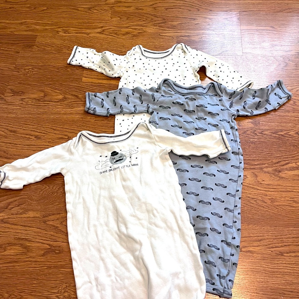 Touched by Nature baby gowns